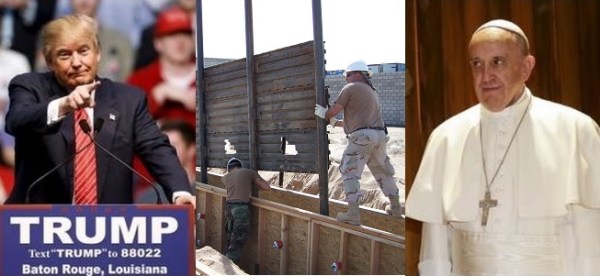 Trump Wall Pope