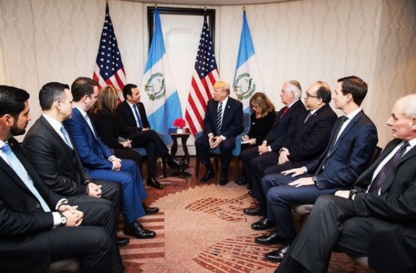 Jimmy Morales and Donald Trump