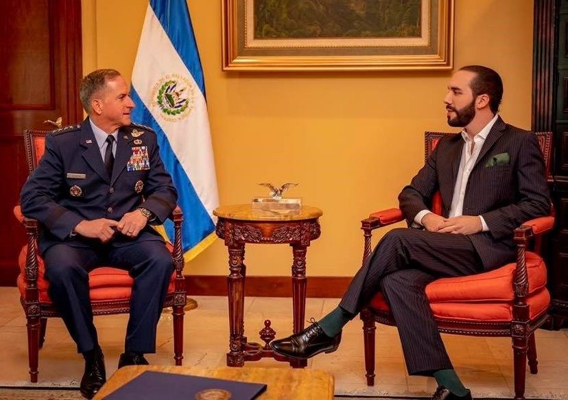 U.S. Air Force Chief of Staff Gen. David L. Goldfein meets with El Salvador’s newly elected President Nayib Bukele